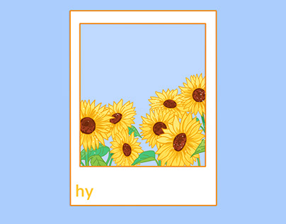 sunflowers polaroid