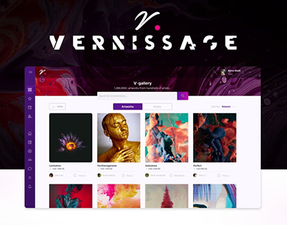 Vernissage Gallery - UX/UI Design