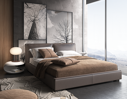 Polyviz Br bedroom | corona render