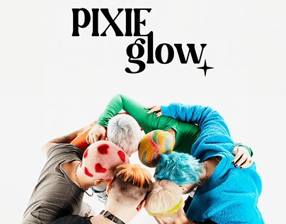 Pixie glow | Fun hair dyes | Brand & Visual identity