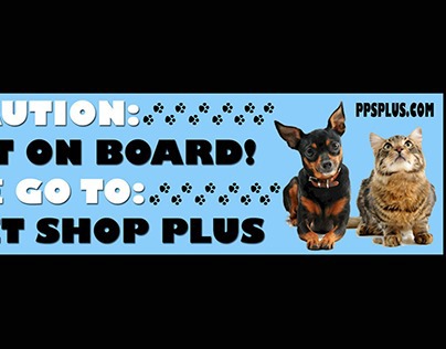 Pet Shop Bumper Sticker