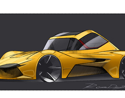 Project thumbnail - roadster sketch