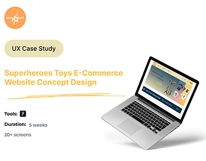 Superheroes Toys E-Commerce Website Concept Design