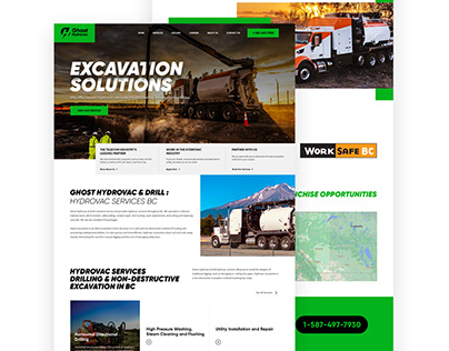 Web Design | Ghost Hydrovac & Excavation Services
