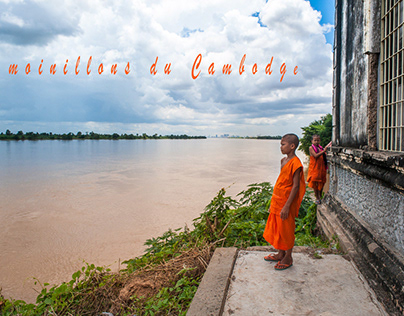 young monks in Cambodia