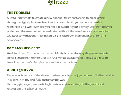 Fitzza - Conversational Design