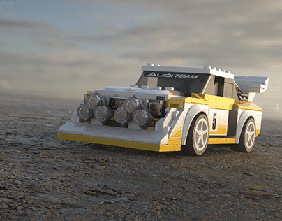 Project thumbnail - LEGO Audi Quattro - CGI