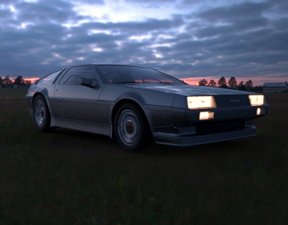 DeLorean DMC-12 my first automotive render... ;.)