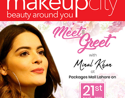 Minal Khan at Makeupcity Karachi & Lahore