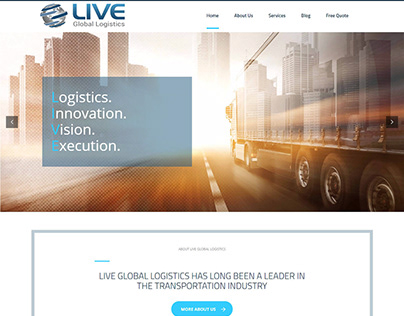 Logistics Company website Design for $300