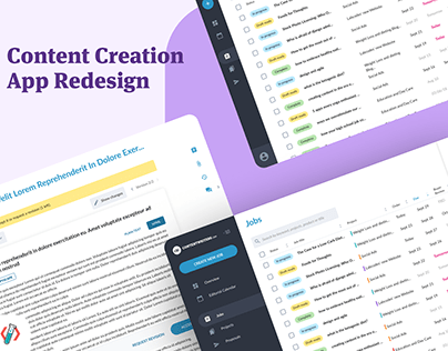 Content Creation App Redesign