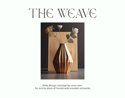 The WEAVE | website for handmade wooden artworks