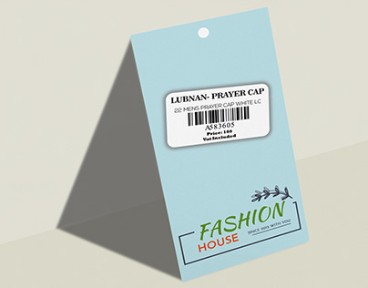 price tag with barcode