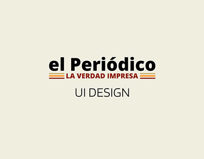 El Periódico: UI template for news website