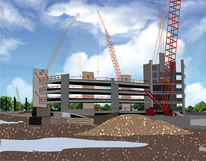 Construction site illustration