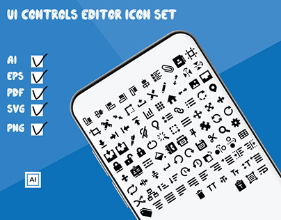 UI Controls Editor Icon Set
