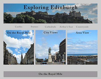 Exploring Edinburgh Travel Website