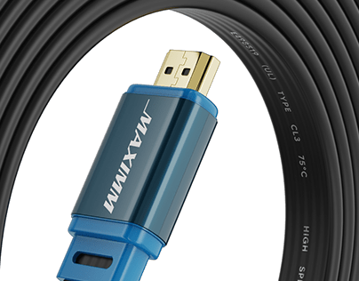 3D Modeling and Rendering of Rolled HDMI Cable