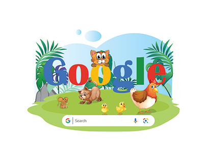 Doodle for Google logo on a Occasion of a Pet Day