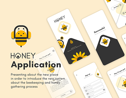 Bee Honey - UIUX Application - Interaction Concept