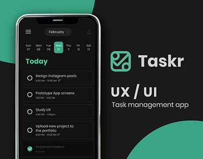 Taskr App - UX/UI Case Study