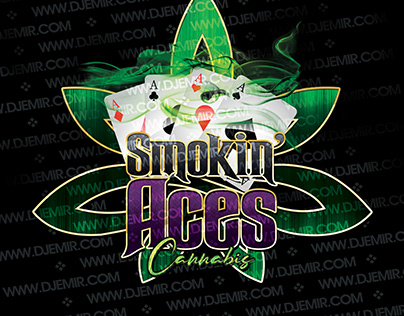 Smokin' Aces Cannabis Dispensary Logo design