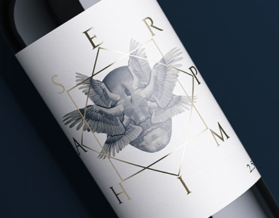 "Seraphim" wine label design