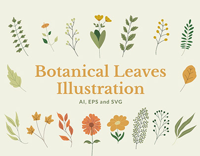 Botanical Leaves Illustration