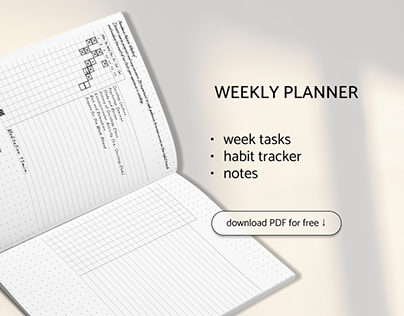 Weekly planner template