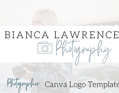 Photographer Canva Logo Template Set - Bianca Lawrence