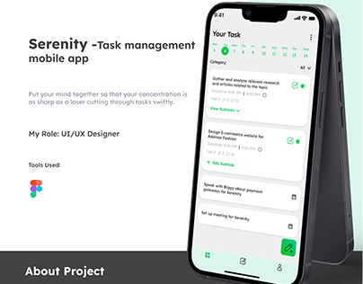 Serenity -Task management mobile app