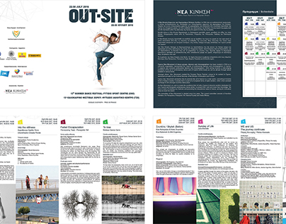 brochure for OUT-SITE 13th Summer Dance Festival