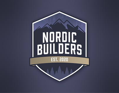 Construction Logo | Nordic Builders Logo Design