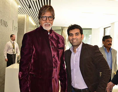 Nitin Gursahani with Amitabh Bachchan