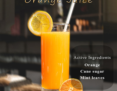 Juice bar promotion flyer