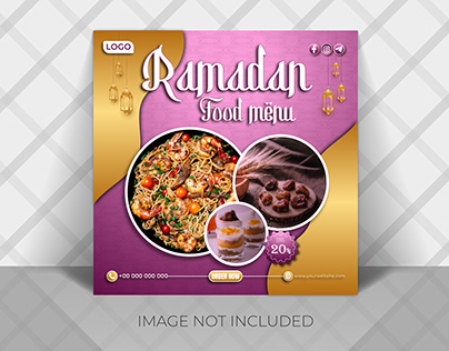 Ramadan Kareem social media & Instagram post template
