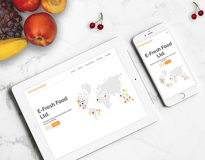 One-pege Website Design for Fruits Company