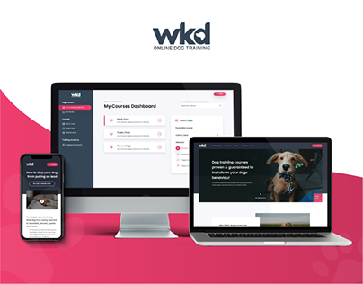 WKD Online Dog Training Web Design and Development