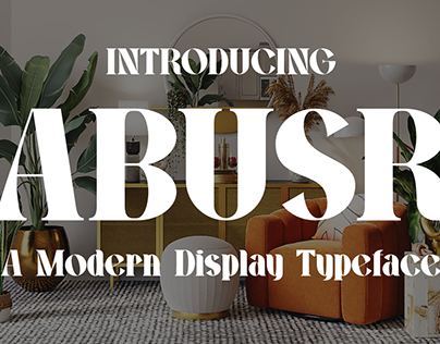 Abusr - Modern Display Typeface