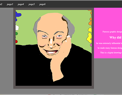 Milton Glaser Web design Project