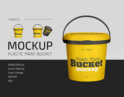 Download Free Bucket Mockup Projects Photos Videos Logos Illustrations And Branding On Behance PSD Mockups.