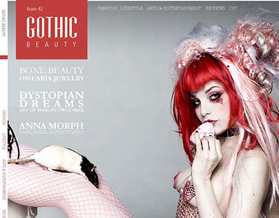 Gothic Beauty Magazine Re-Design