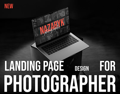 Photographer Design Case | Landing page design