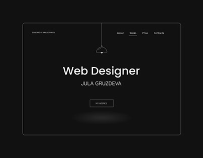 Web designer portfolio site