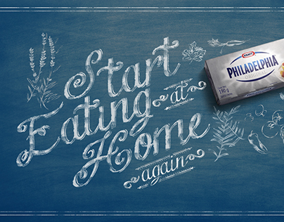 "EAT AT HOME AGAIN" for PHILADELPHIA CREAM