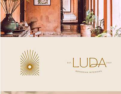 LUDA: brand concept for bohemian interior designer