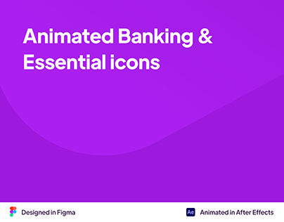 Animated Banking and Essential Icons