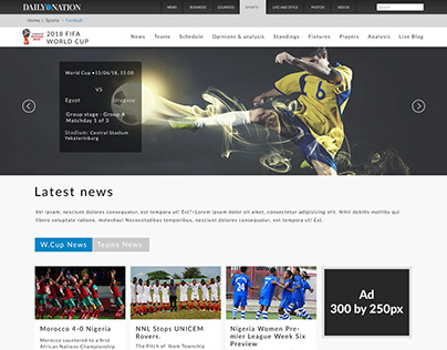Nation Media World Cup Updates Portal