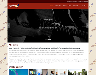Design and Develop MPM Meat Pie Music Website