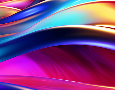 Abstract, colorful, liquid background AI Generated